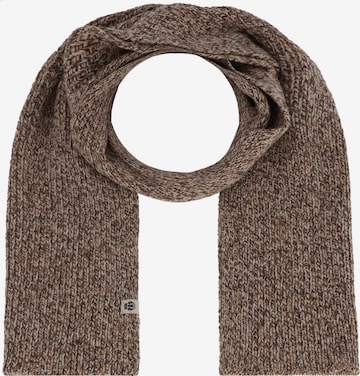 Roeckl Scarf 'MOULINÉ RIB' in Brown: front