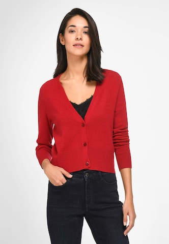 include Knit Cardigan in Red: front