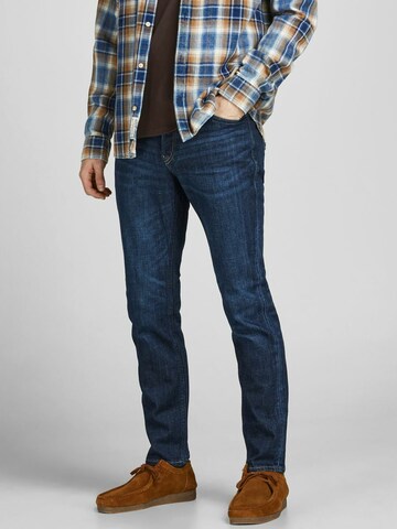 JACK & JONES Slimfit Farmer 'Tim' - kék