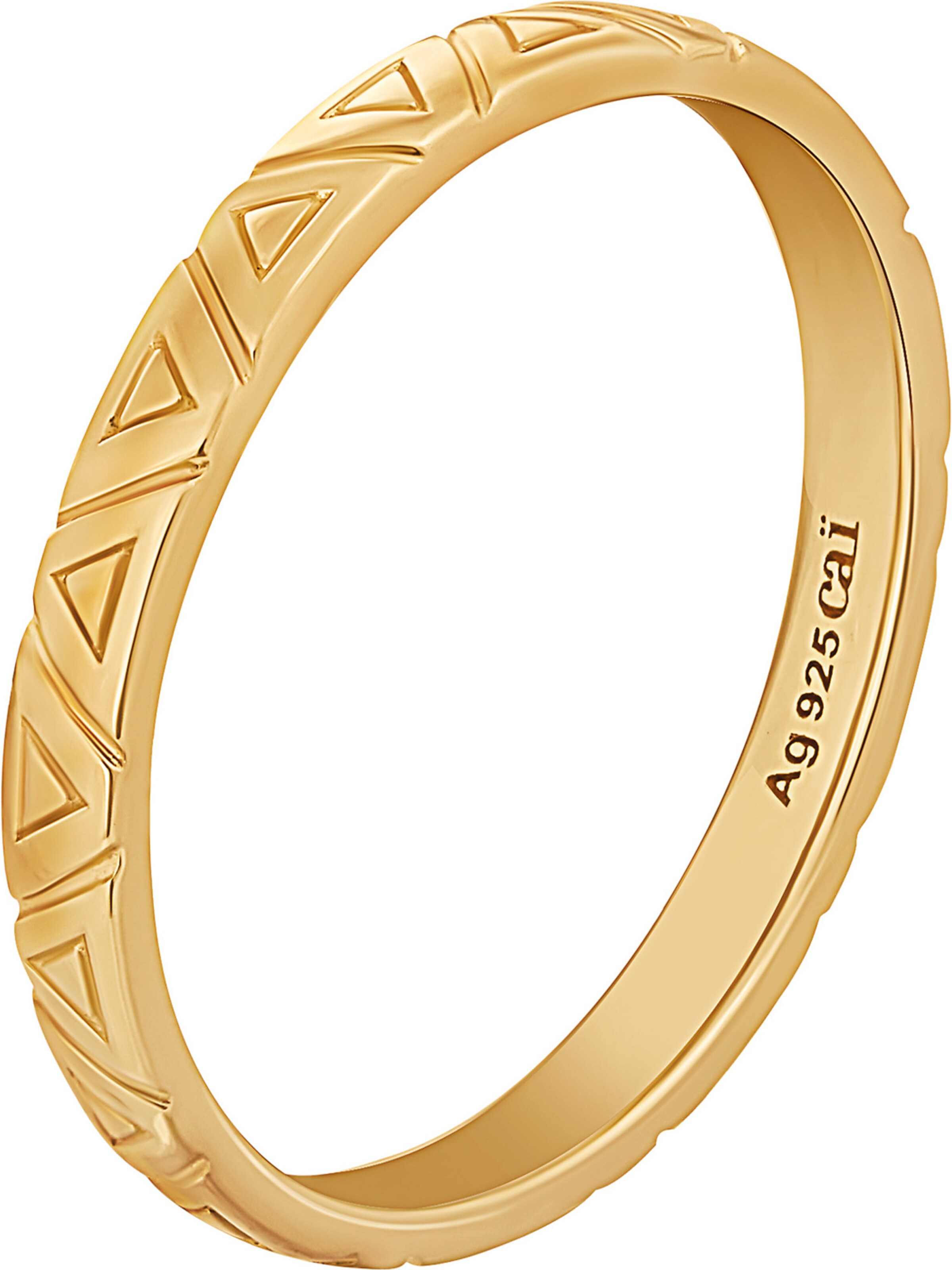 caï Ring in Gold: Vorderseite