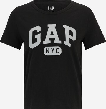 Gap Petite Shirt in Zwart: voorkant