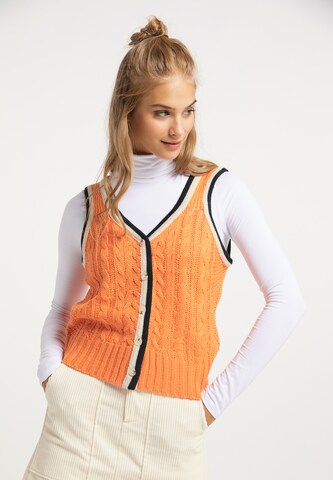 MYMO Knitted Top in Yellow: front