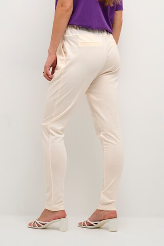 Kaffe Skinny Pleat-Front Pants 'Jillian' in White