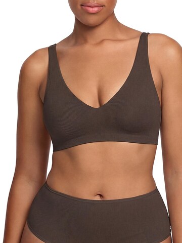 cfab by creamy fabrics BH 'Comfort Push-Up BH' in Bruin: voorkant