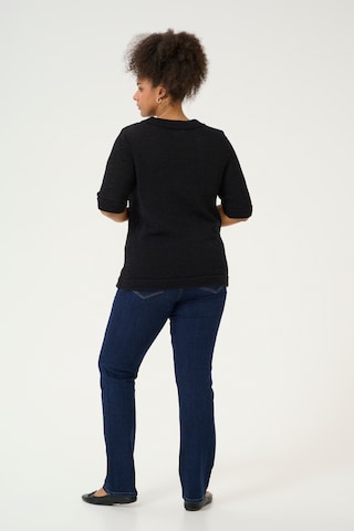 KAFFE CURVE Sweater 'Evita' in Black