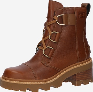 Bottines à lacets 'JOAN' SOREL en marron : devant