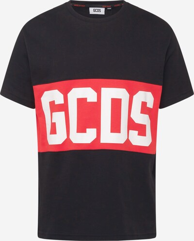 GCDS T-Shirt en rouge / noir / blanc, Vue avec produit
