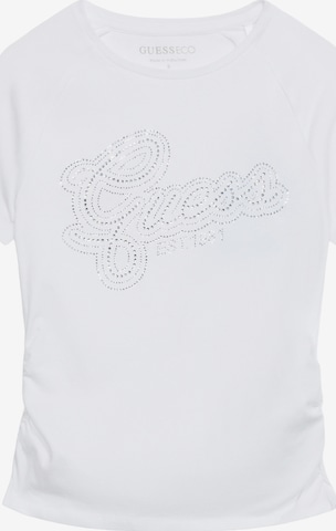GUESS - Camiseta en blanco: frente