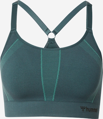 Hummel Bustier Urheilurintaliivit 'MT POWER' värissä vihreä: etupuoli