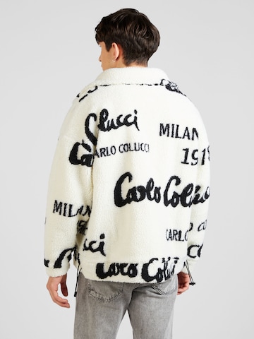 Veste en polaire Carlo Colucci en blanc