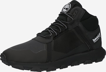 TIMBERLAND Korkeavartiset tennarit värissä musta: etupuoli