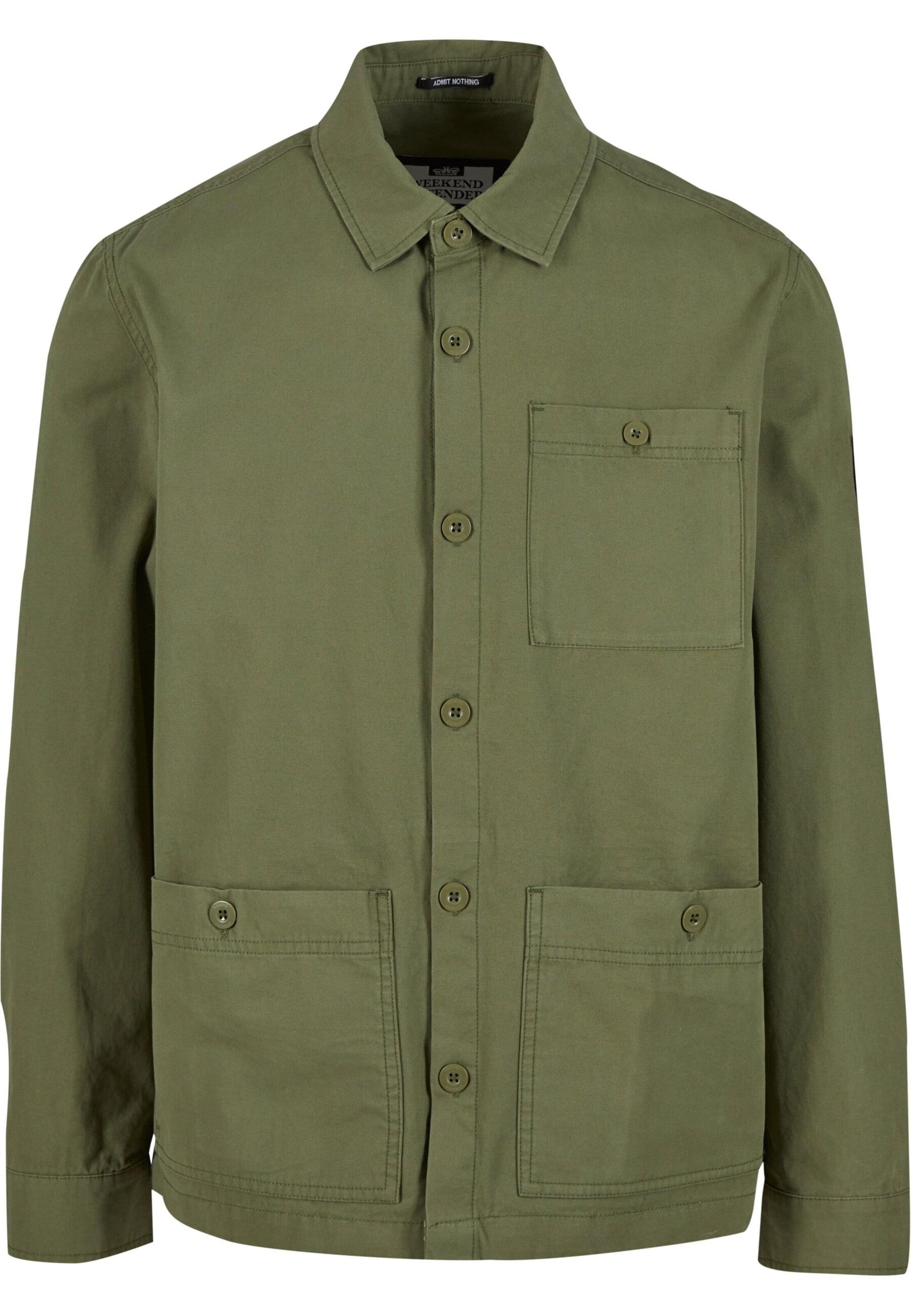 Veste mi-saison Weekend Offender en vert : devant