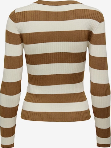 JDY Sweater 'PLUM' in Brown