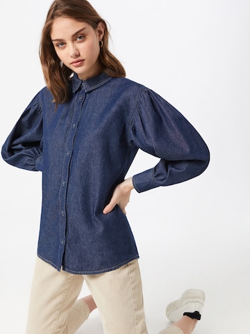 Camicia da donna di NU-IN in blu: frontale