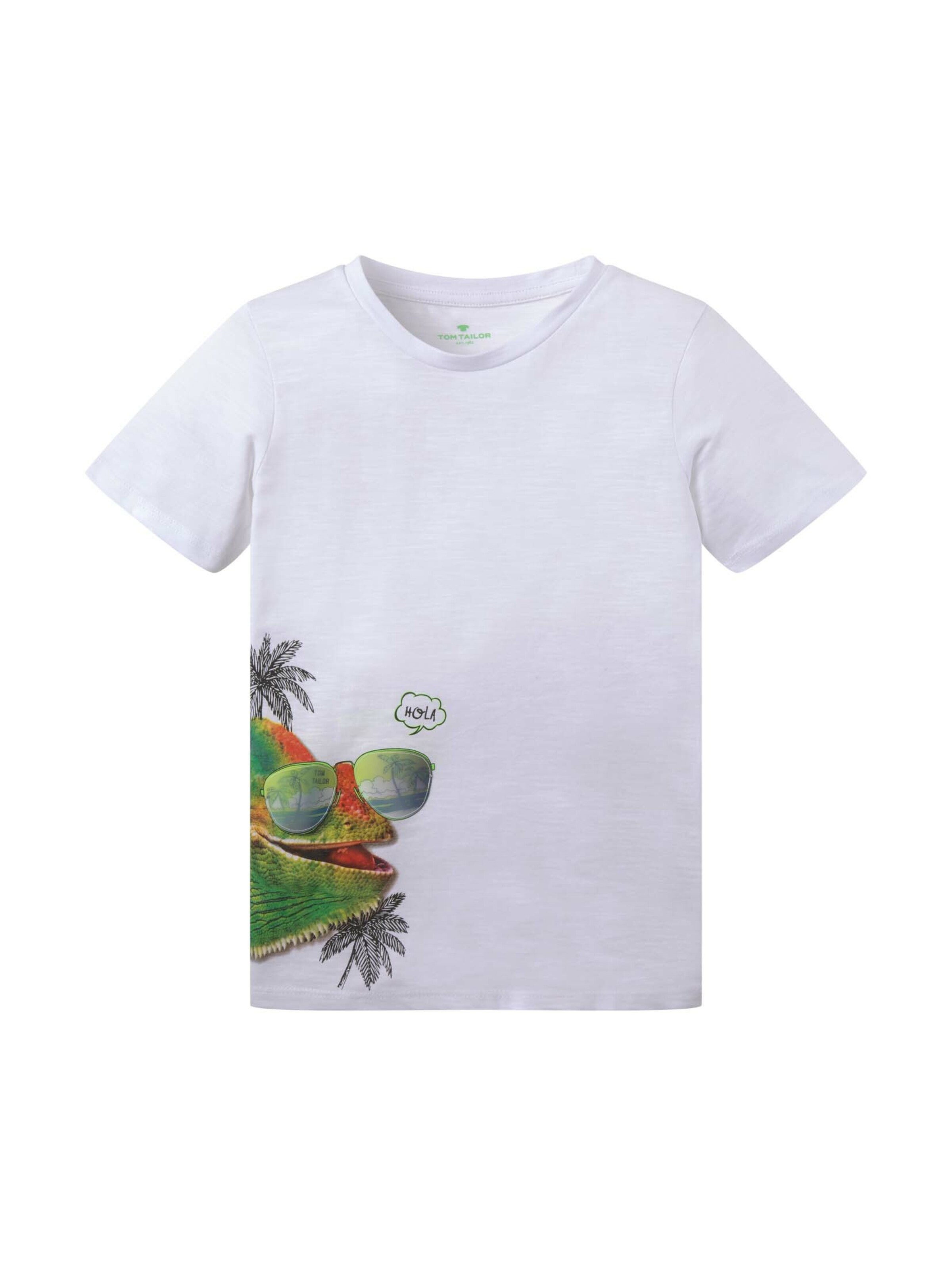 Kinder Kids (Gr. 92-140) TOM TAILOR T-Shirt in Weiß - YK21372 Kinder Kids (Gr. 92-140) TOM TAILOR T-Shirt in Weiß - YK21372