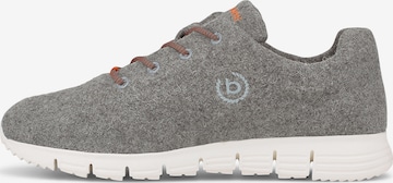 Sneaker bassa di bugatti in grigio: frontale