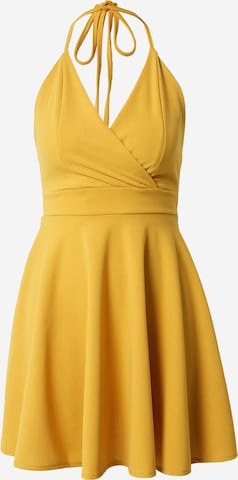 WAL G. - Vestido de verano 'ZOEY' en amarillo: frente