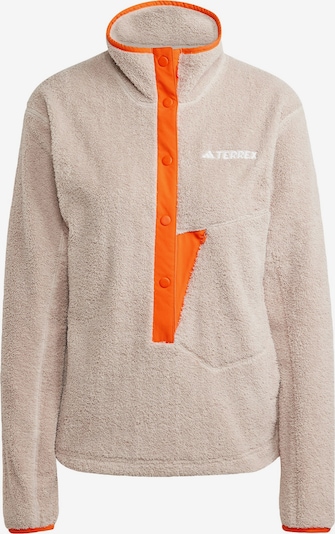 ADIDAS TERREX Sportpullover 'Xploric' in beige / orange / weiß, Produktansicht