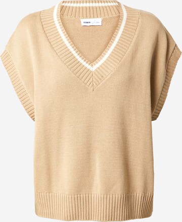 ABOUT YOU x Millane Sweater 'Mathilda' in Beige: front
