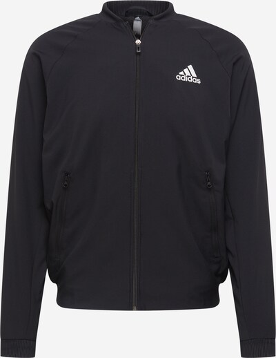 ADIDAS SPORTSWEAR Sportjacke 'Stretch-' in schwarz / weiß, Produktansicht