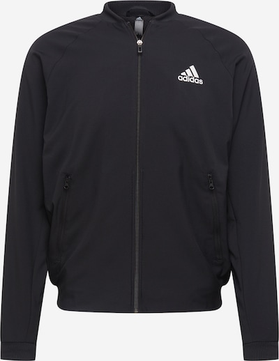 ADIDAS SPORTSWEAR Sportska jakna 'Stretch-' u crna / bijela, Pregled proizvoda