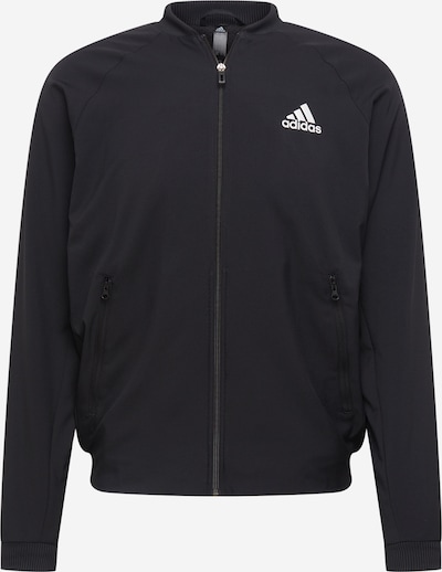 Geacă sport ADIDAS PERFORMANCE pe negru / alb, Vizualizare produs