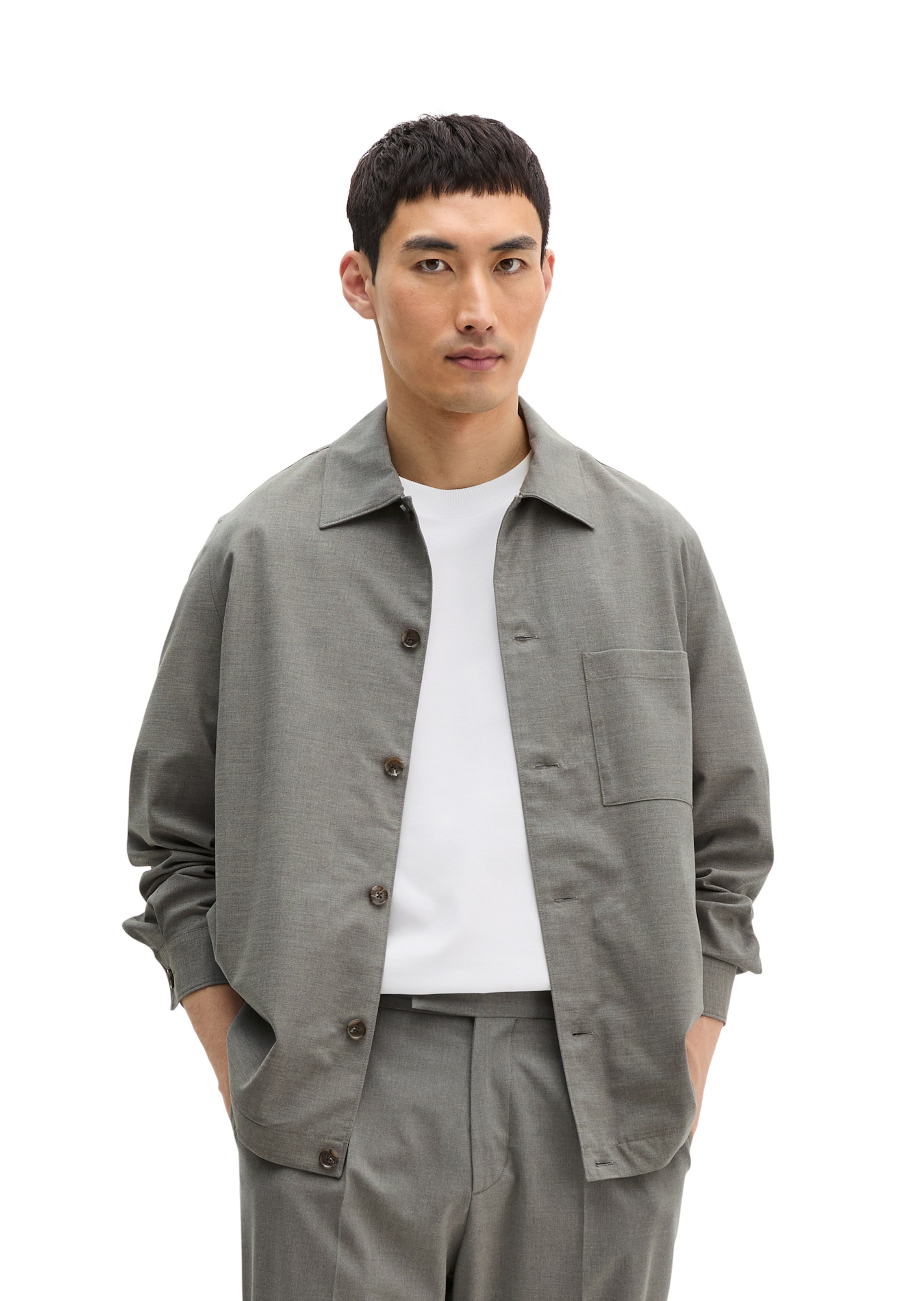 Veste mi-saison Marc O'Polo en gris : devant