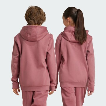 ADIDAS PERFORMANCE Sports sweatshirt ' Tiberio 3-Stripes Colorblock Fleece Hoodie Kids ' in Pink