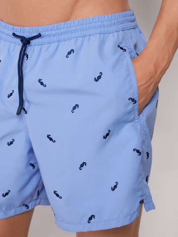 CALZEDONIA Regular Badeshorts in Blau