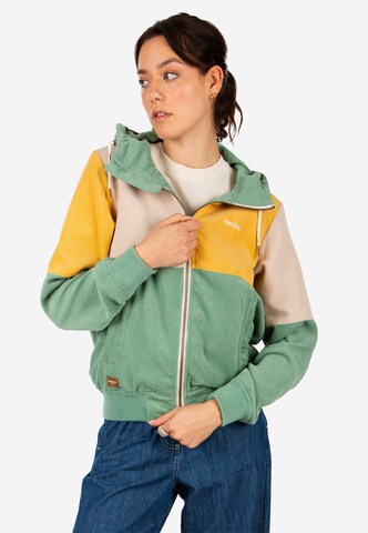 Iriedaily Jacke 'Patchy' in Grün: Vorderseite