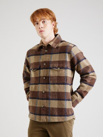 SELECTED HOMME Демисезонная куртка 'SLHARCHIVE' в Коричневый: спереди