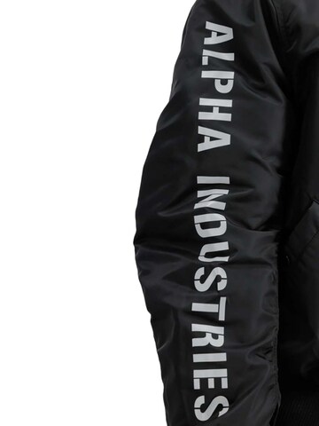 ALPHA INDUSTRIES Between-Season Jacket 'MA-1 D-Tec' in Black