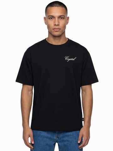 Crystal Paris Shirt 'Flower' in Zwart