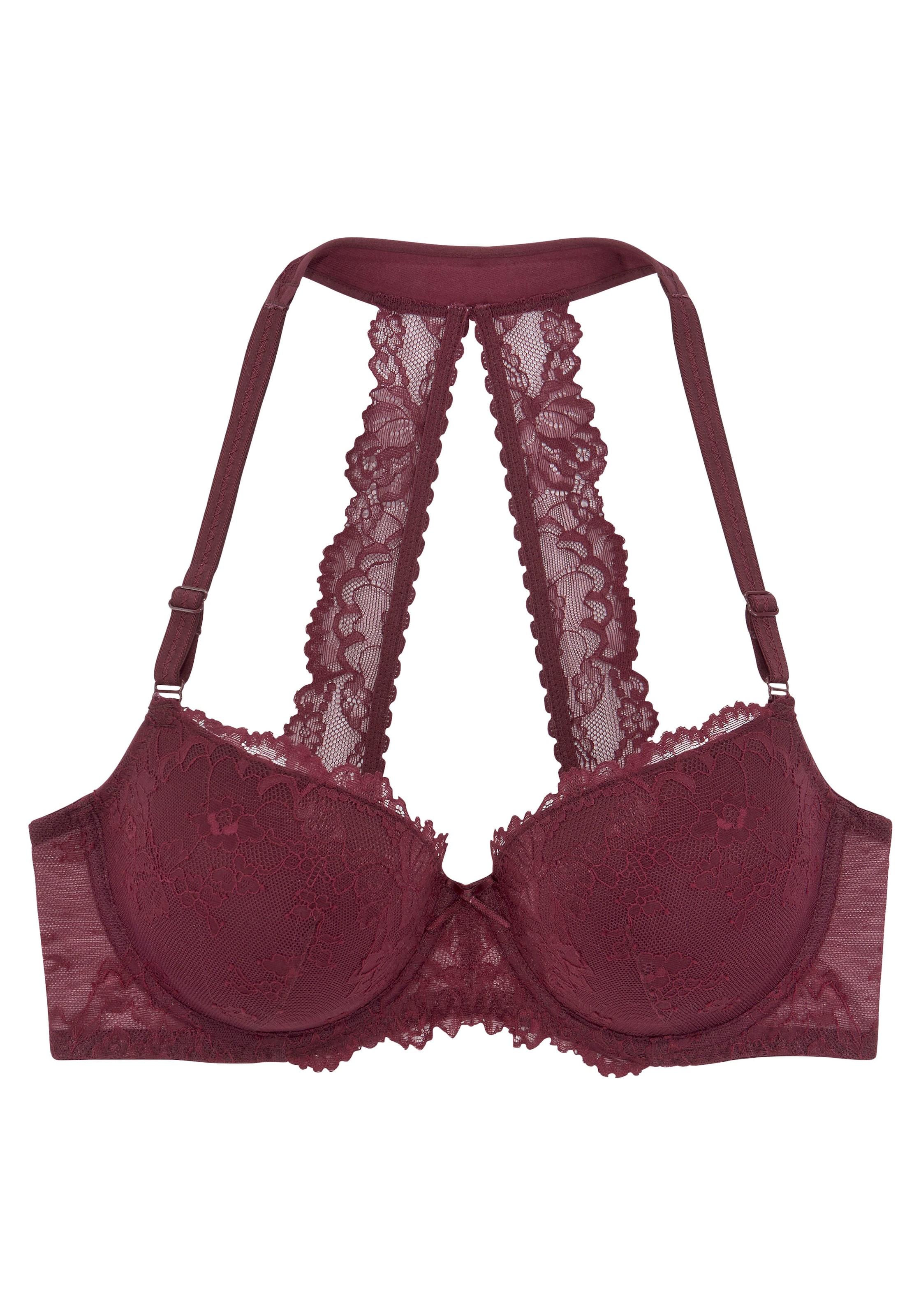 LASCANA Push-up Bra in Red: front