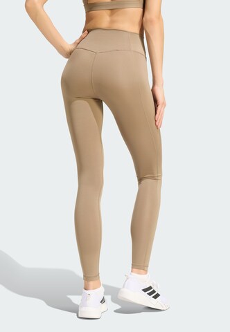 Skinny Pantaloni sportivi 'Opt Ess' di ADIDAS PERFORMANCE in beige