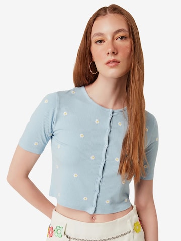 Cardigan No Matter What en bleu : devant