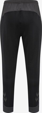 Hummel Slim fit Workout Pants 'Lead Poly' in Black