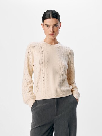 OBJECT - Jersey 'OBJInge' en beige: frente