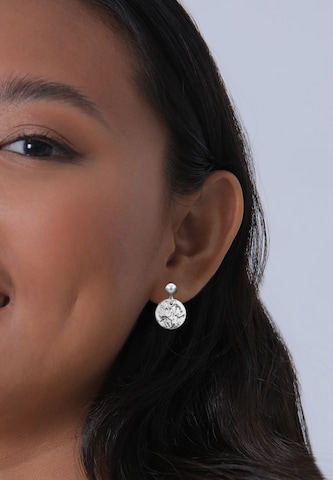 ELLI Earrings 'Geo' in Silver: front