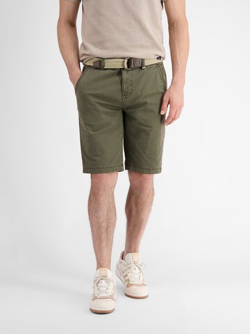 LERROS Slimfit Chino in Groen: voorkant