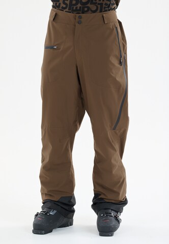 SLOPE Loose fit Workout Pants 'Zuki' in Brown: front