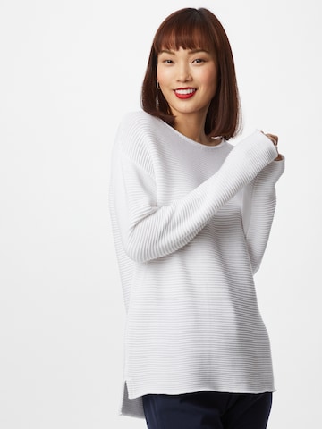Zwillingsherz Sweater in White: front