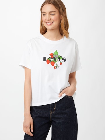 T-shirt 'Graphic Varsity Tee' LEVI'S ® en blanc : devant