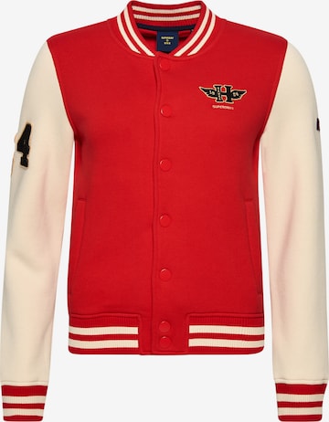 Superdry Between-Season Jacket 'Vintage Collegiate' in Red: front