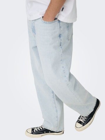 Only & Sons Loose fit Jeans 'ONSFade' in Blue