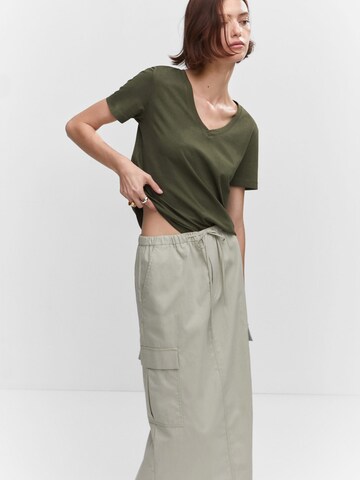 MANGO T-Shirt 'CHALAPI' in Grün: Vorderseite