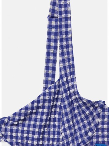 Pull&Bear T-Shirt Bikinitop in Blau