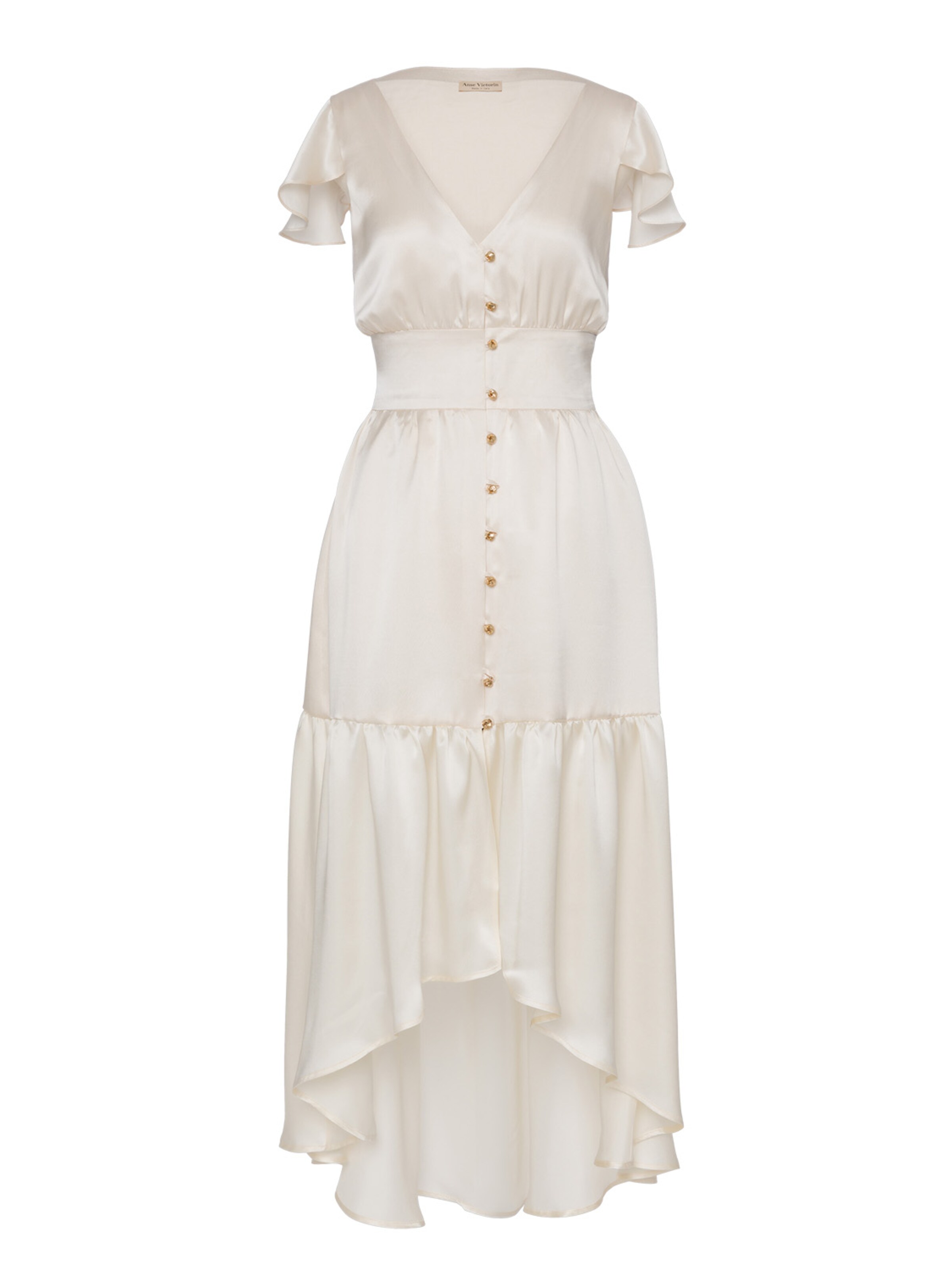Anse Victorin Dress 'Marilyn' in Beige: front