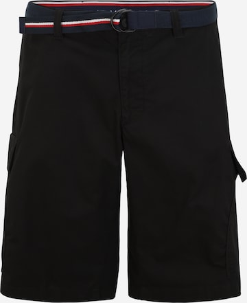 Regular Pantalon cargo 'JOHN' Tommy Hilfiger Big & Tall en noir : devant