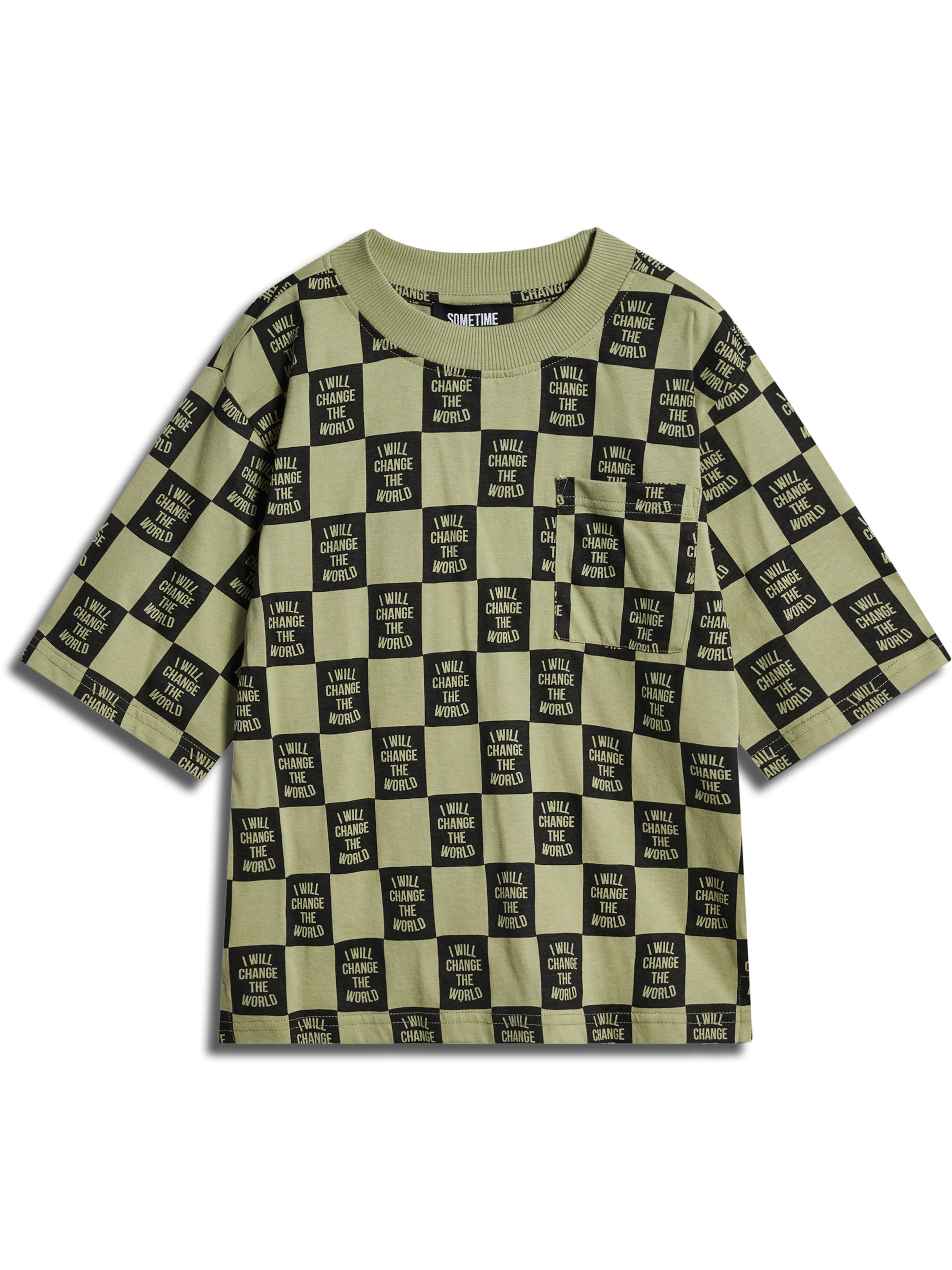 SOMETIME SOON Shirt in Groen: voorkant